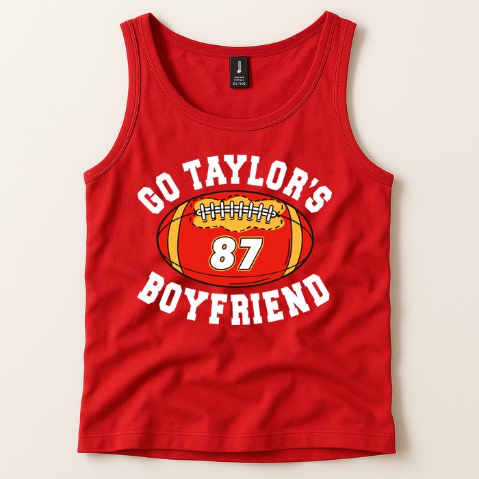 Go TaylorS Boyfriend I Just Here For Travis Tank Top