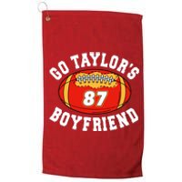 Go TaylorS Boyfriend I Just Here For Travis Platinum Collection Golf Towel