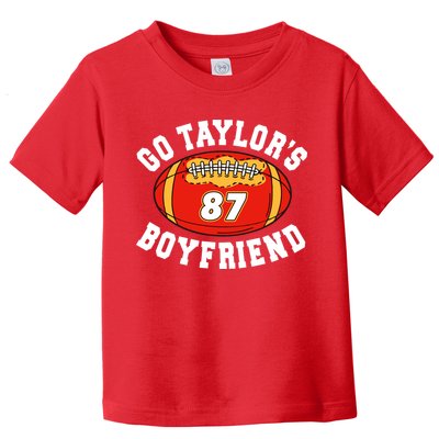 Go TaylorS Boyfriend I Just Here For Travis Toddler T-Shirt