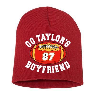 Go TaylorS Boyfriend I Just Here For Travis Short Acrylic Beanie