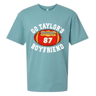 Go TaylorS Boyfriend I Just Here For Travis Sueded Cloud Jersey T-Shirt