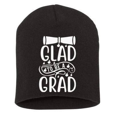 Glad To Be A Grad Short Acrylic Beanie