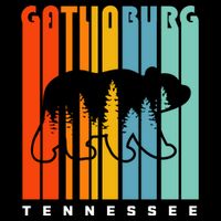 Gatlinburg Tennessee Bear Great Smoky Mountains Hiking Retro Gift Flat Bill Trucker Hat