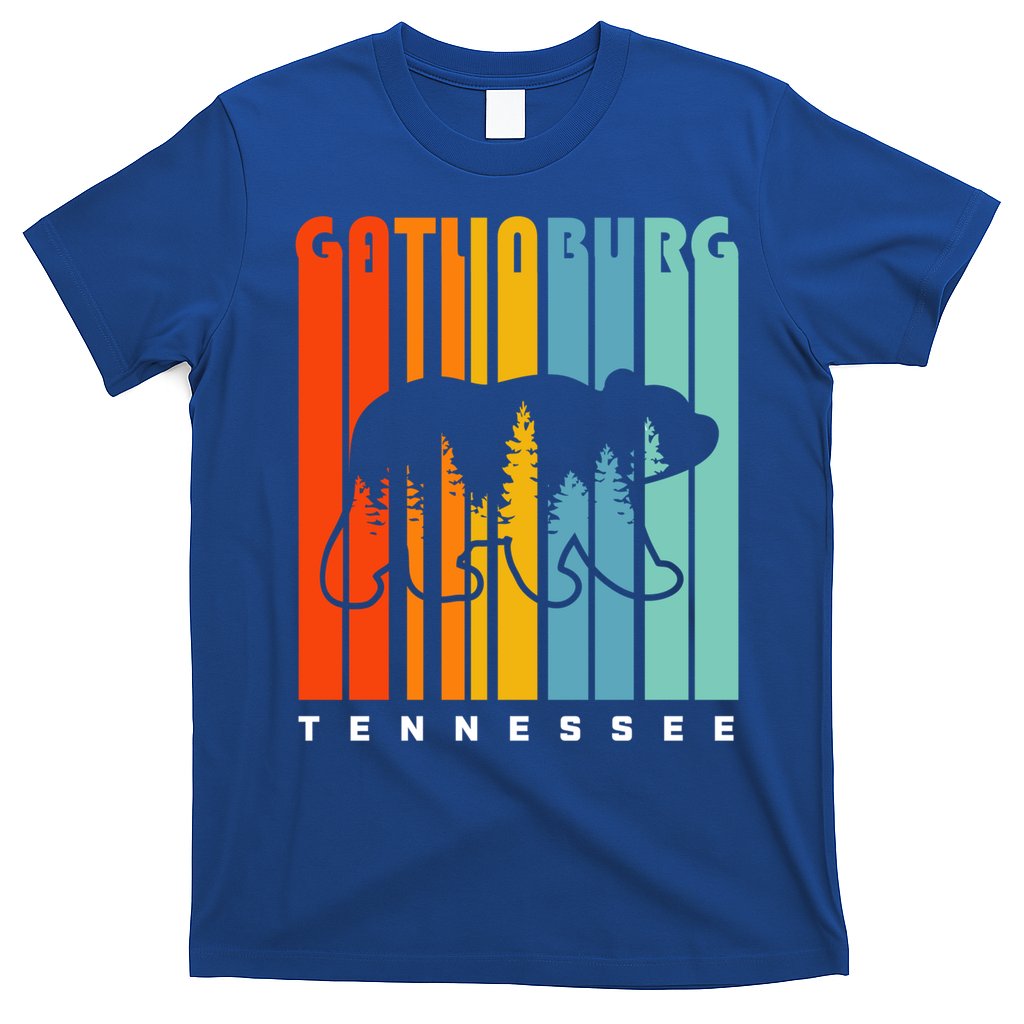Gatlinburg Tennessee Bear Great Smoky Mountains Hiking Retro Gift T-Shirt