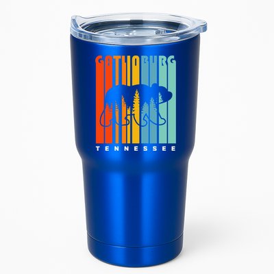 Gatlinburg Tennessee Bear Great Smoky Mountains Hiking Retro Gift Tumbler