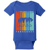 Gatlinburg Tennessee Bear Great Smoky Mountains Hiking Retro Gift Baby Bodysuit