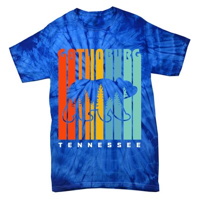 Gatlinburg Tennessee Bear Great Smoky Mountains Hiking Retro Gift Tie-Dye T-Shirt