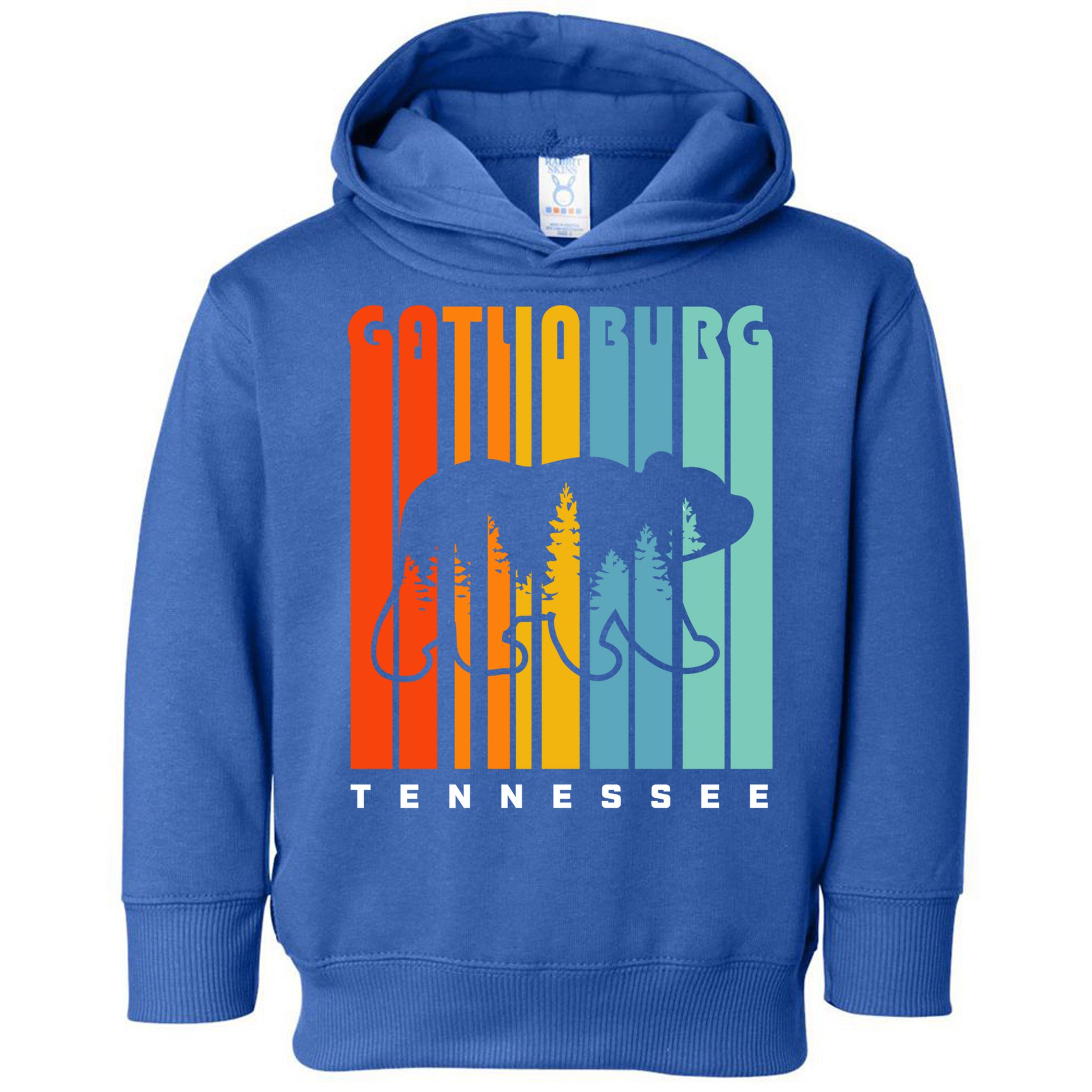 Gatlinburg Tennessee Bear Great Smoky Mountains Hiking Retro Gift Toddler Hoodie