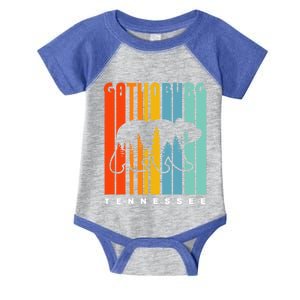 Gatlinburg Tennessee Bear Great Smoky Mountains Hiking Retro Gift Infant Baby Jersey Bodysuit