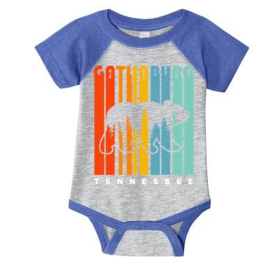 Gatlinburg Tennessee Bear Great Smoky Mountains Hiking Retro Gift Infant Baby Jersey Bodysuit