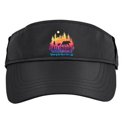 Gatlinburg Tennessee Bear Great Smoky Mountains Tie Dye Gift Adult Drive Performance Visor
