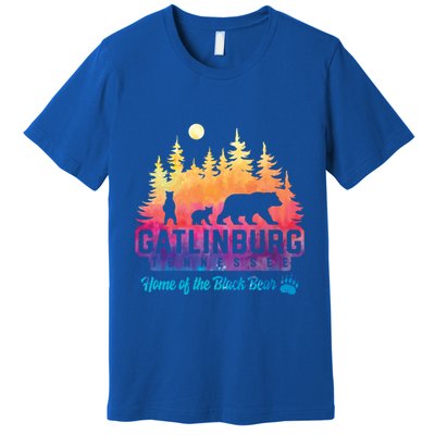 Gatlinburg Tennessee Bear Great Smoky Mountains Tie Dye Gift Premium T-Shirt