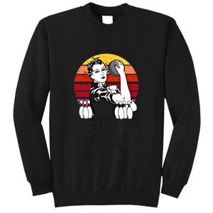 Grab Those Balls Ladies Bowling Retro Fun Bowling Cool Gift Sweatshirt