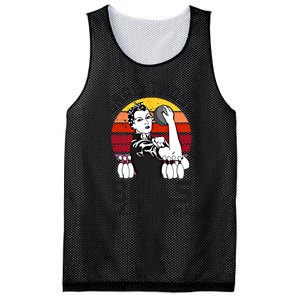 Grab Those Balls Ladies Bowling Retro Fun Bowling Cool Gift Mesh Reversible Basketball Jersey Tank