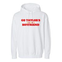 Go TaylorS Boyfriend Football Fan 87 Trending Design Garment-Dyed Fleece Hoodie