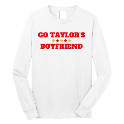 Go TaylorS Boyfriend Football Fan 87 Trending Design Long Sleeve Shirt