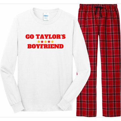 Go TaylorS Boyfriend Football Fan 87 Trending Design Long Sleeve Pajama Set