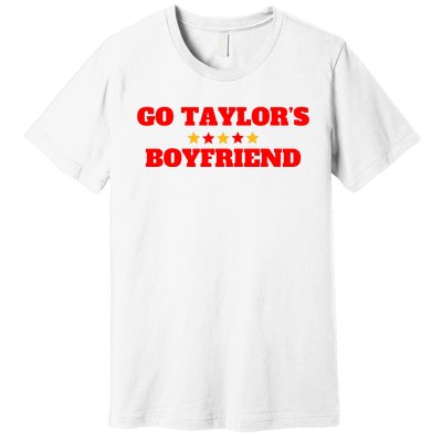 Go TaylorS Boyfriend Football Fan 87 Trending Design Premium T-Shirt