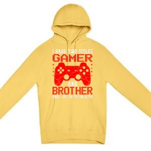 Gamers Tee Birthday Gift Ideas Funny Retro Gaming Brother Gift Premium Pullover Hoodie