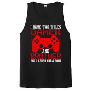 Gamers Tee Birthday Gift Ideas Funny Retro Gaming Brother Gift PosiCharge Competitor Tank