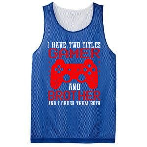 Gamers Tee Birthday Gift Ideas Funny Retro Gaming Brother Gift Mesh Reversible Basketball Jersey Tank