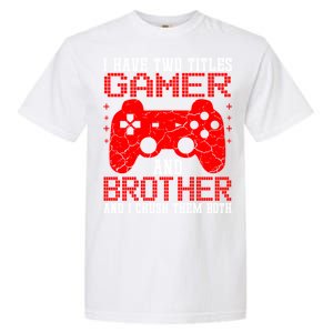 Gamers Tee Birthday Gift Ideas Funny Retro Gaming Brother Gift Garment-Dyed Heavyweight T-Shirt