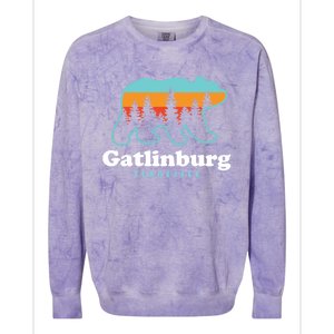 Gatlinburg Tennessee Bear Great Smoky Mountains Colorblast Crewneck Sweatshirt