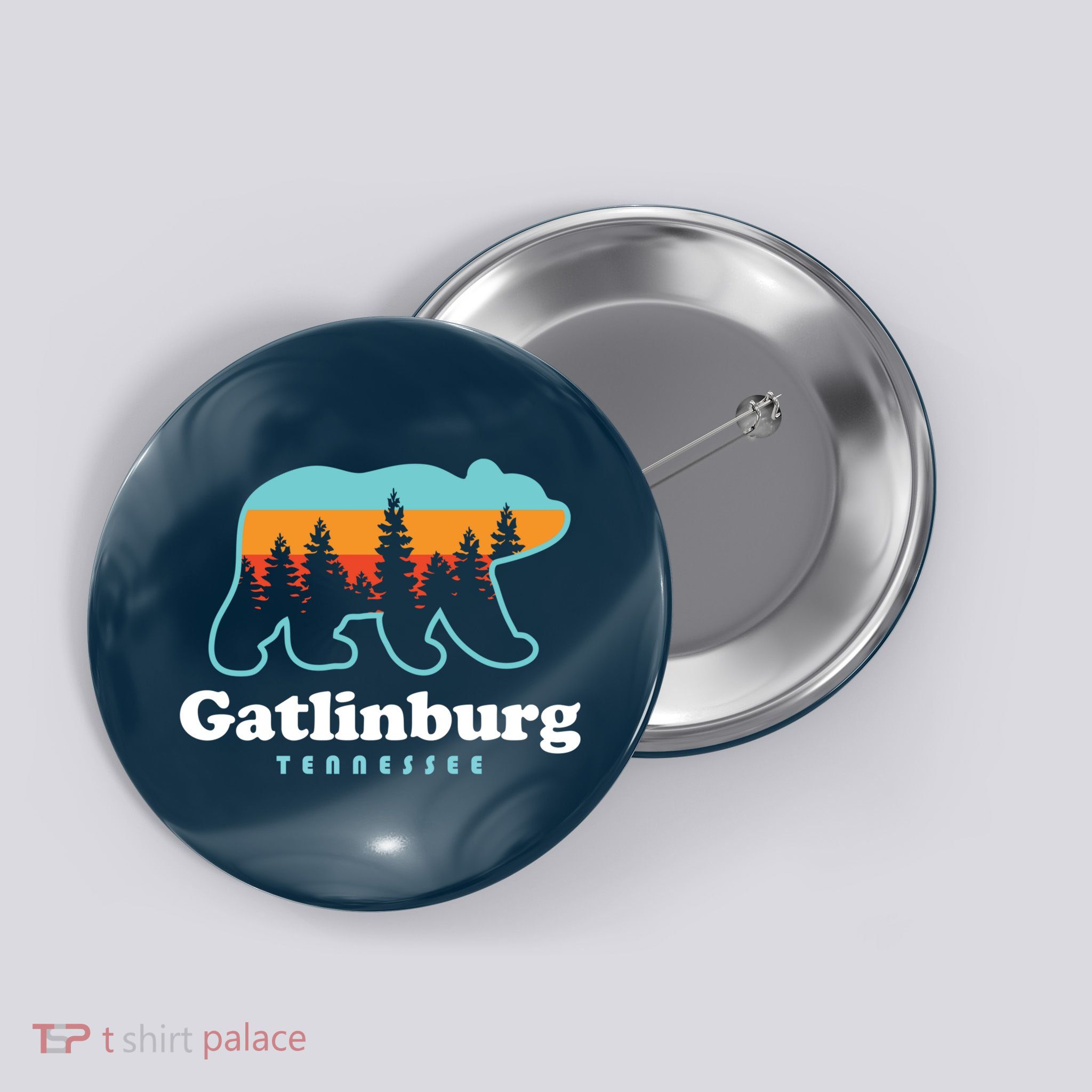 Gatlinburg Tennessee Bear Great Smoky Mountains Button