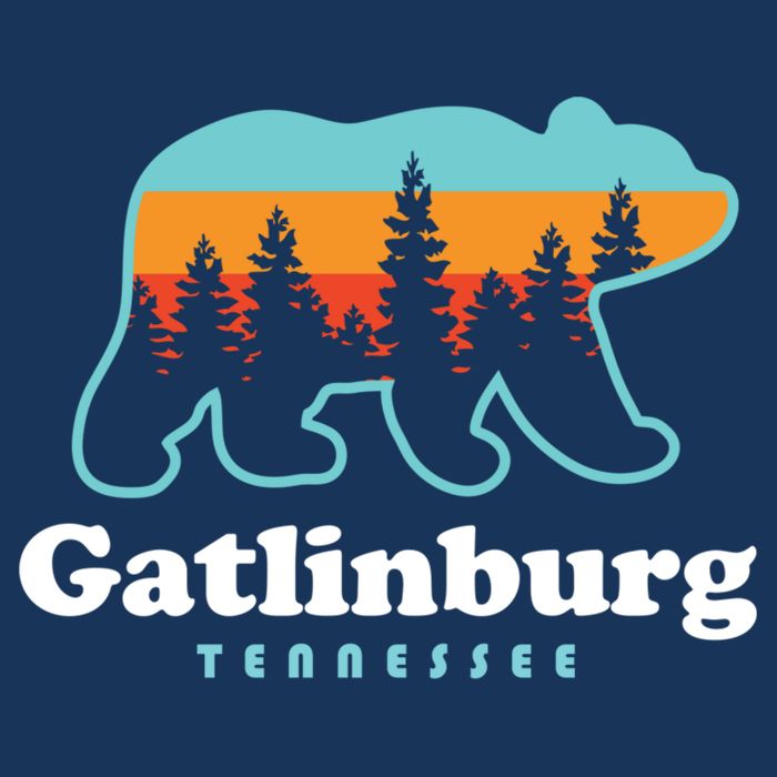 Gatlinburg Tennessee Bear Great Smoky Mountains Drawstring Bag