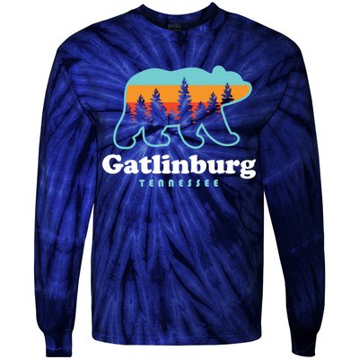 Gatlinburg Tennessee Bear Great Smoky Mountains Tie-Dye Long Sleeve Shirt