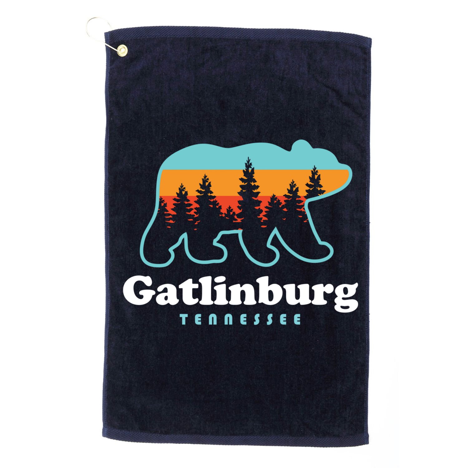 Gatlinburg Tennessee Bear Great Smoky Mountains Golf Towel