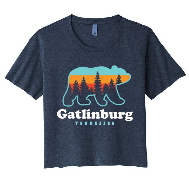 Gatlinburg Tennessee Bear Great Smoky Mountains Crop Top