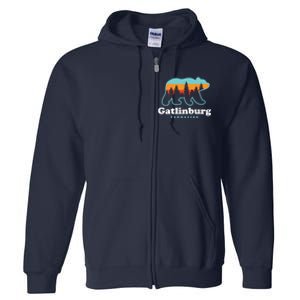 Gatlinburg Tennessee Bear Great Smoky Mountains Full Zip Hoodie