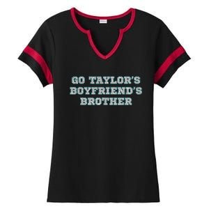 Go TaylorS BoyfriendS Brother Cute Ladies Halftime Notch Neck Tee