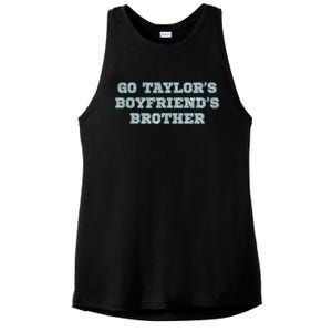 Go TaylorS BoyfriendS Brother Cute Ladies PosiCharge Tri-Blend Wicking Tank