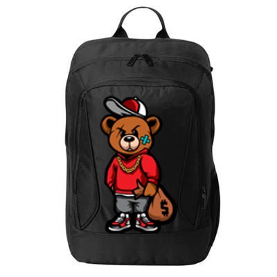 Gangster Teddy Bear Money Bags Good Chain Necklace Sneaker City Backpack