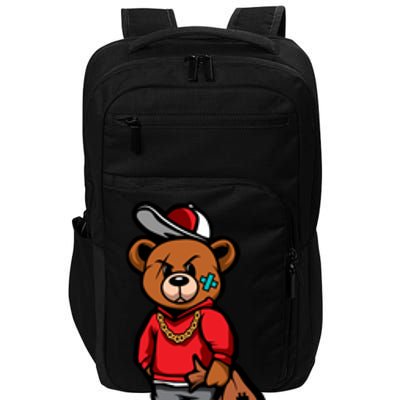 Gangster Teddy Bear Money Bags Good Chain Necklace Sneaker Impact Tech Backpack