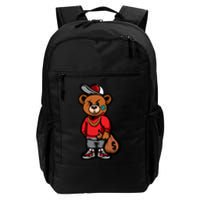 Gangster Teddy Bear Money Bags Good Chain Necklace Sneaker Daily Commute Backpack