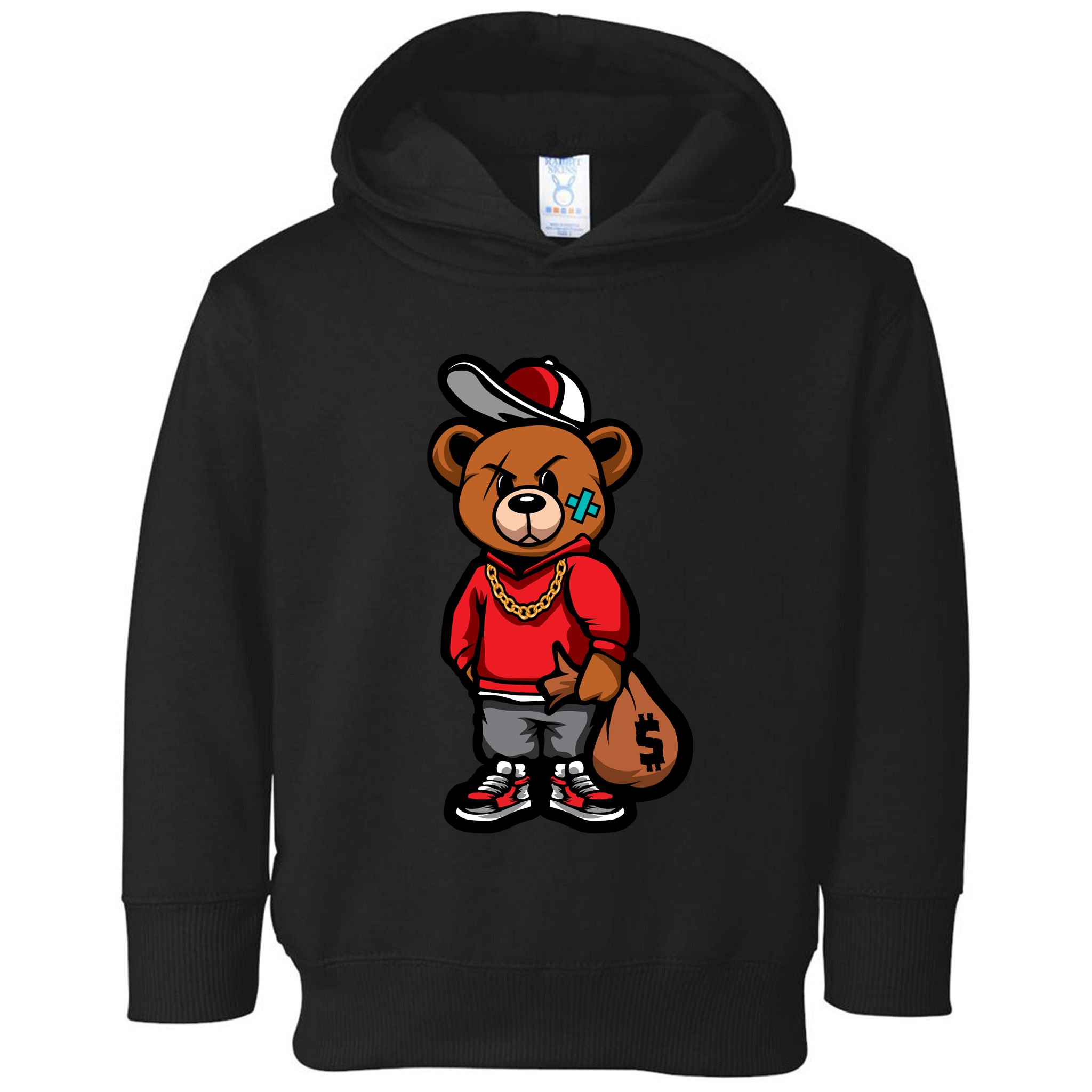 Money Bag Gangster Bear Heavyweight hotsell Hoodie W/Matching Wallet Size M