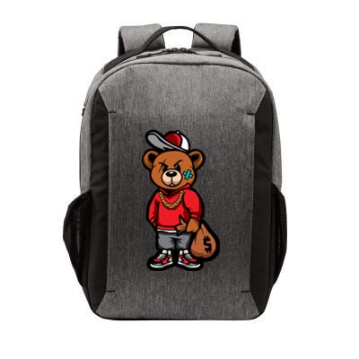 Gangster Teddy Bear Money Bags Good Chain Necklace Sneaker Vector Backpack