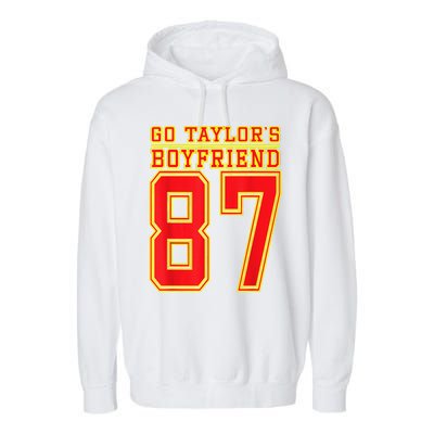 Go Taylor’S Boyfriend Best Funny Garment-Dyed Fleece Hoodie