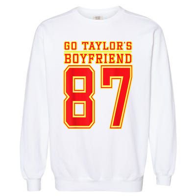 Go Taylor’S Boyfriend Best Funny Garment-Dyed Sweatshirt