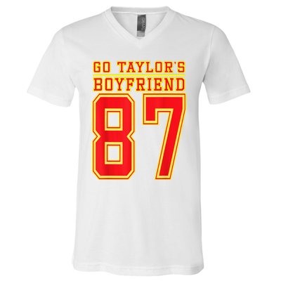 Go Taylor’S Boyfriend Best Funny V-Neck T-Shirt