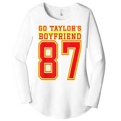 Go Taylor’S Boyfriend Best Funny Women's Perfect Tri Tunic Long Sleeve Shirt