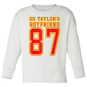 Go Taylor’S Boyfriend Best Funny Toddler Long Sleeve Shirt