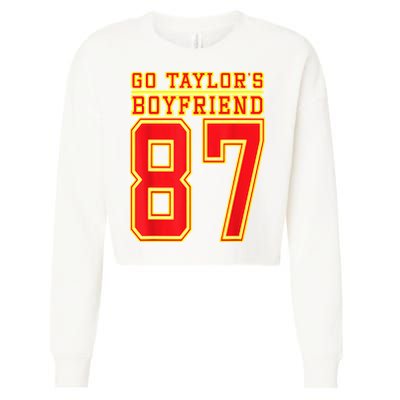 Go Taylor’S Boyfriend Best Funny Cropped Pullover Crew