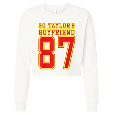 Go Taylor’S Boyfriend Best Funny Cropped Pullover Crew