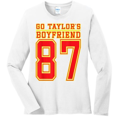 Go Taylor’S Boyfriend Best Funny Ladies Long Sleeve Shirt