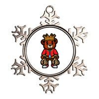 Gangster Teddy Bear King Money Bag Rich Savage Hip Hop Rap Rapper Cartoon Metallic Star Ornament