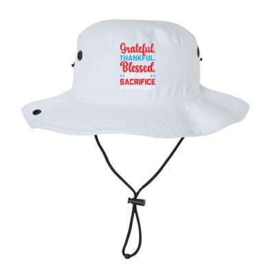 Grateful Thankful Blessed For Your Sacrifice Memorial Day Cute Gift Legacy Cool Fit Booney Bucket Hat